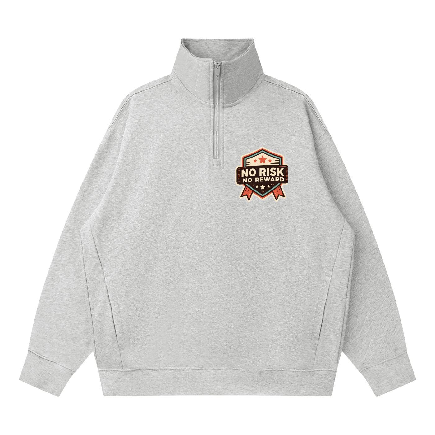 Quarter-Zip Drop Shoulder Sweatshirt