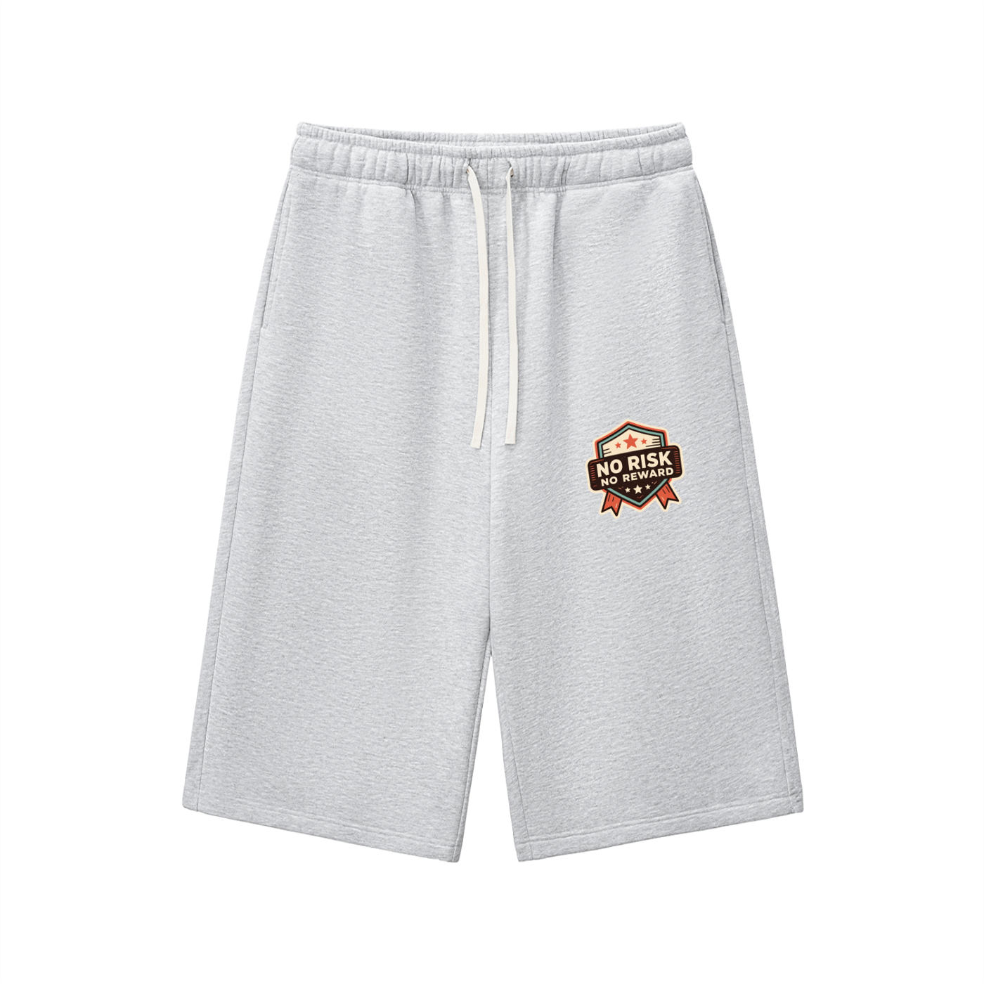Relaxed Drawstring Three-quarter Sweatpants